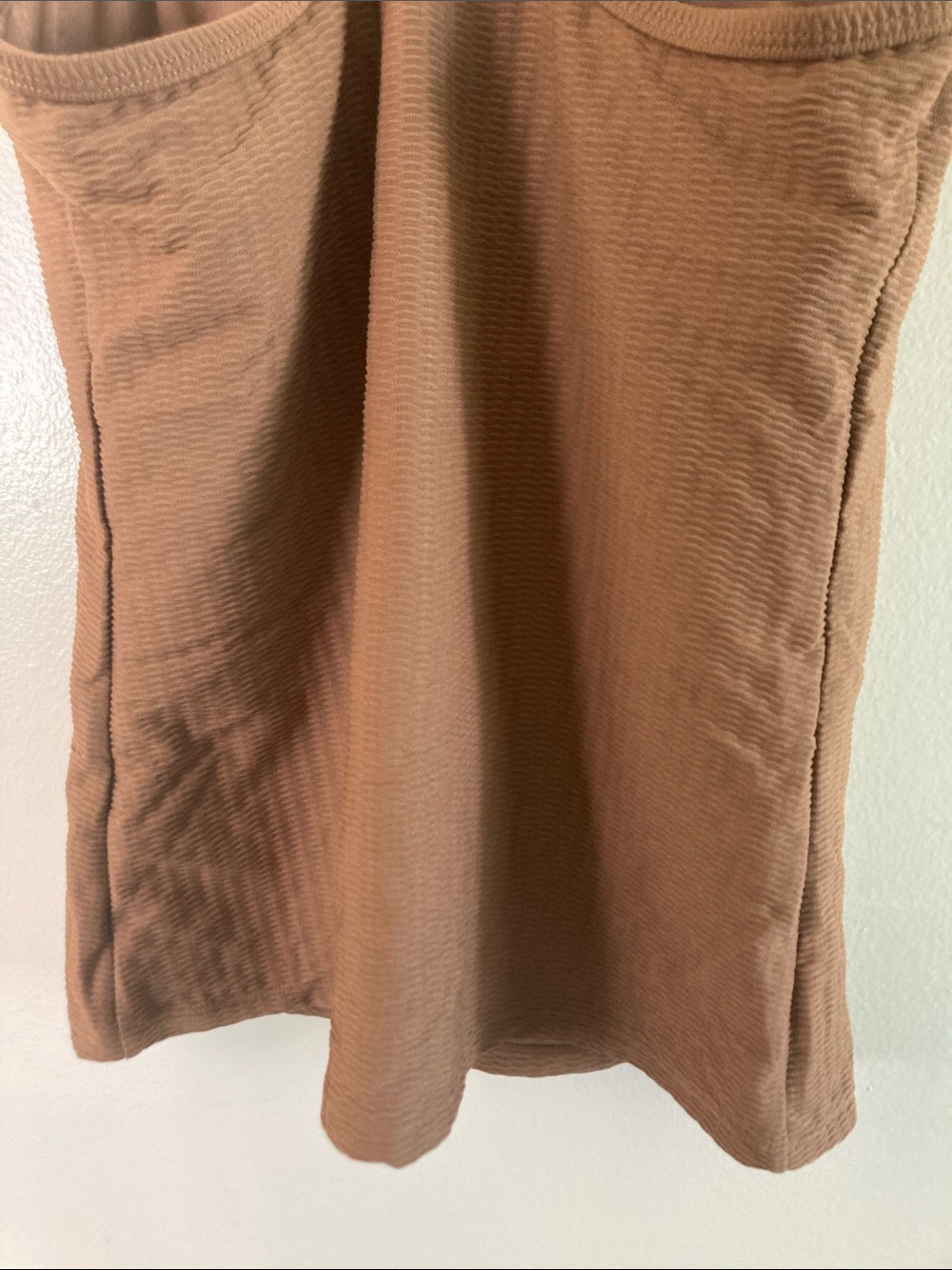 Carve Designs Tan Ribbed V-Neck Racerback Cami - Picture 7 of 7